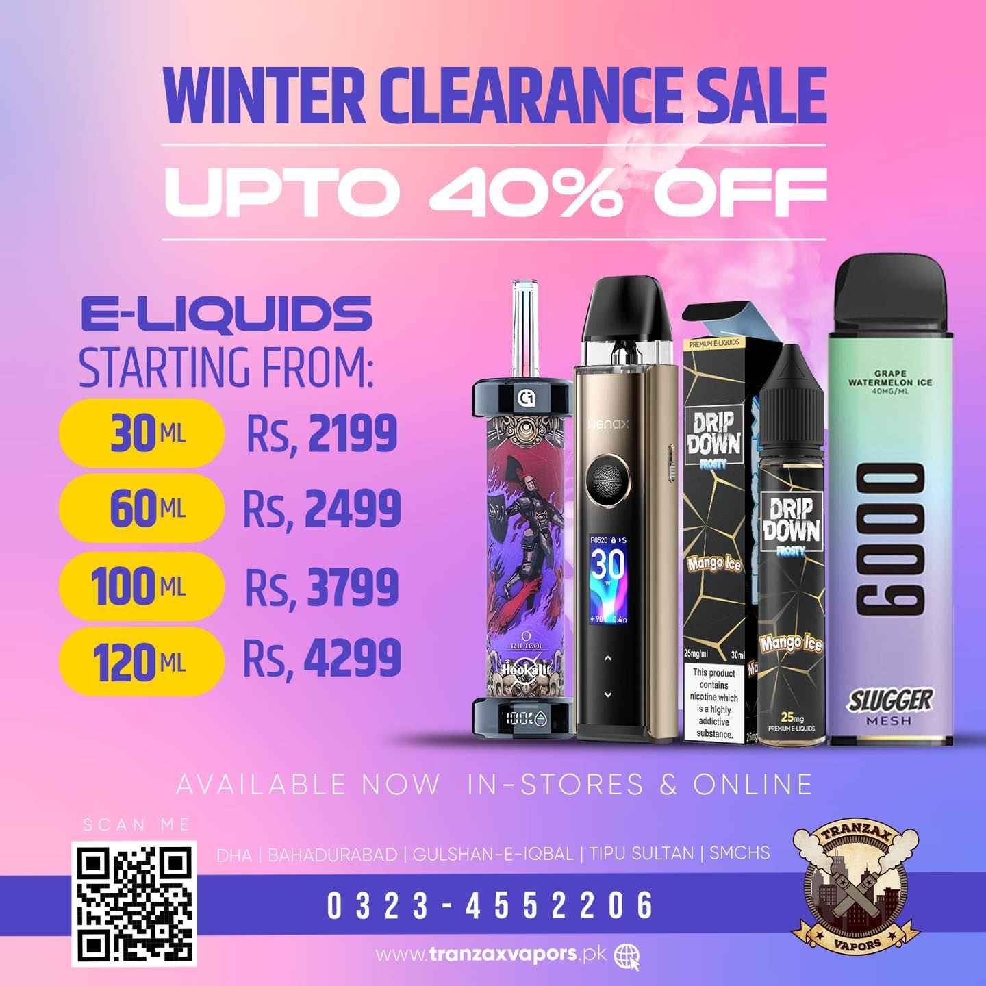 Tranzax Vapors Khadda market DHA