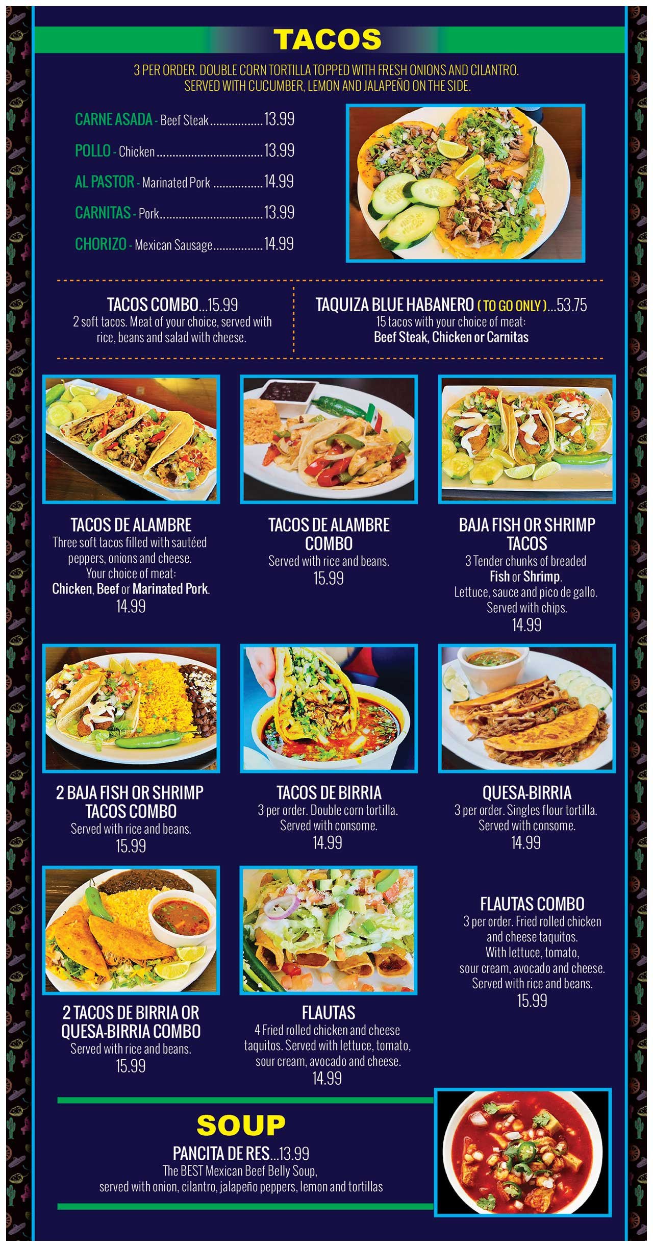 Blue Habanero – Authentic Mexican Restaurant
